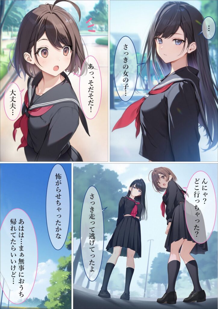 JKが攫われてしまった末路…乱暴に処女を奪われる美少女さん【エロ漫画】