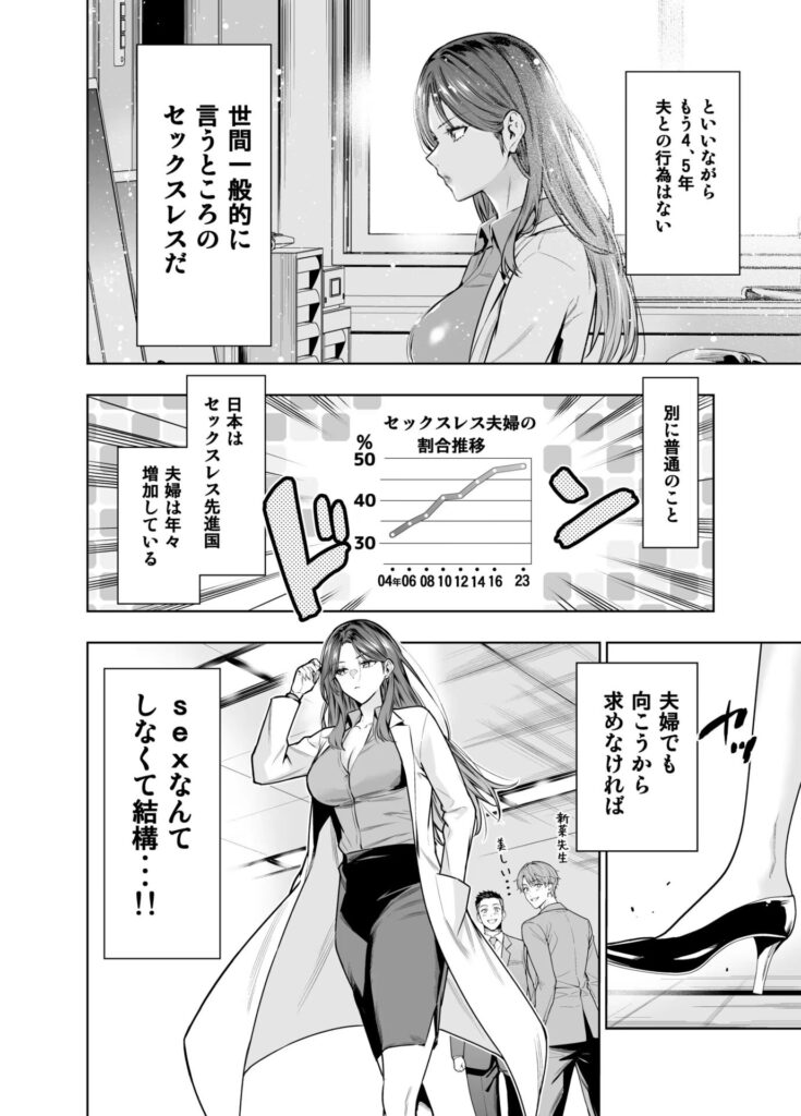IQ200の天才女医が浮気にハマった理由…美人産業医が欲望のままにw【エロ漫画】