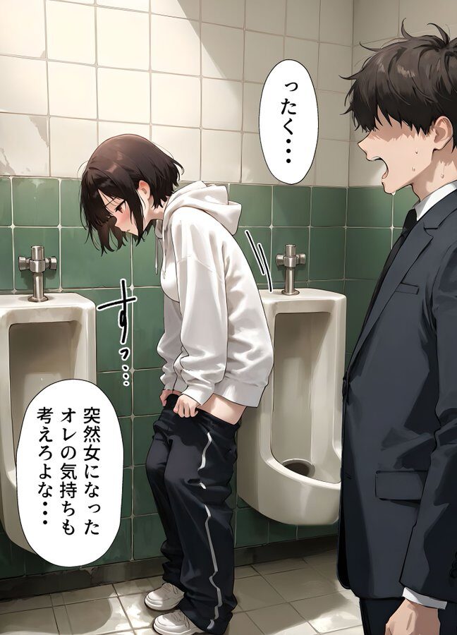 女体化したことを完全に忘れてた結果…完全にメス堕ちしてしまうw【エロ漫画】