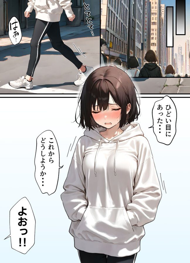女体化したことを完全に忘れてた結果…完全にメス堕ちしてしまうw【エロ漫画】
