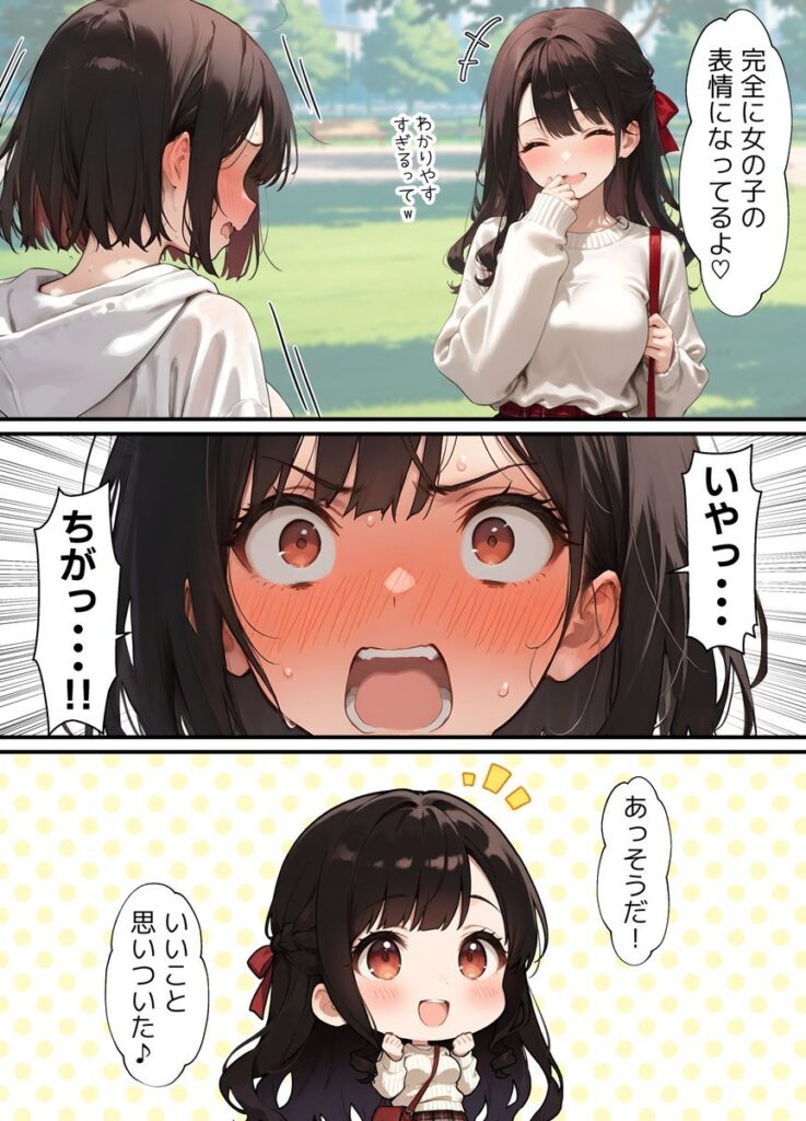 女体化したことを完全に忘れてた結果…完全にメス堕ちしてしまうw【エロ漫画】
