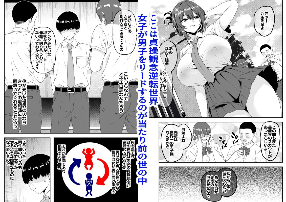 【エロ漫画】【貞操逆転】頼れる王子様系の先輩、初Hでくっそ情けない腰ヘコ早漏セックスを披露してしまう(割り箸効果)【d_636686】 【エロ漫画】【貞操逆転】頼れる王子様系の先輩、初Hでくっそ情けない腰ヘコ早漏セックスを披露してしまう(割り箸効果)【d_636686】 | 抜ける無料エロ漫画