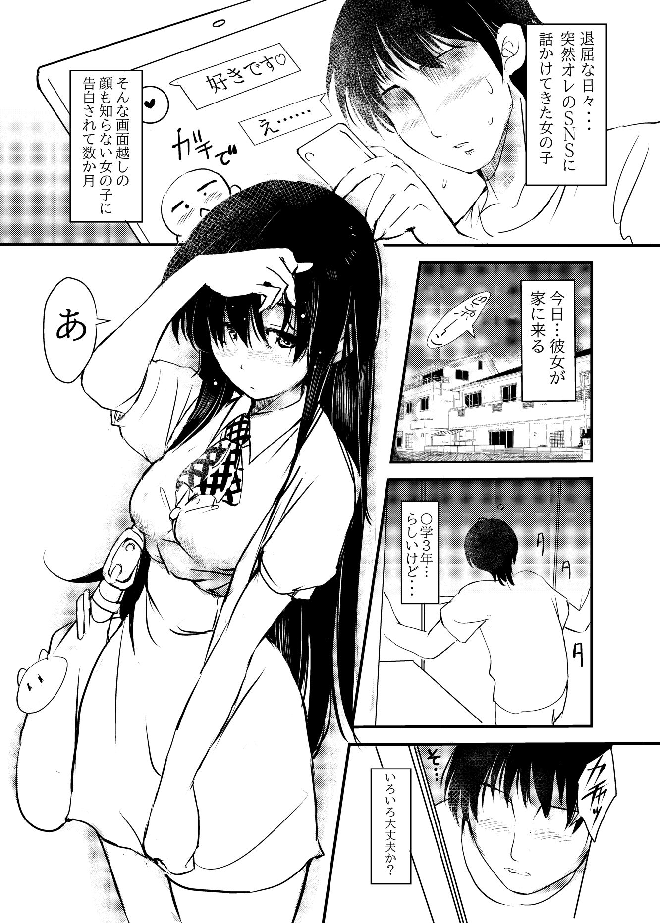 【エロ漫画】ネット彼女を家に呼んだら妹だったので…実妹交尾した話（みまもり園長）【d_646818】 | 抜ける無料エロ漫画