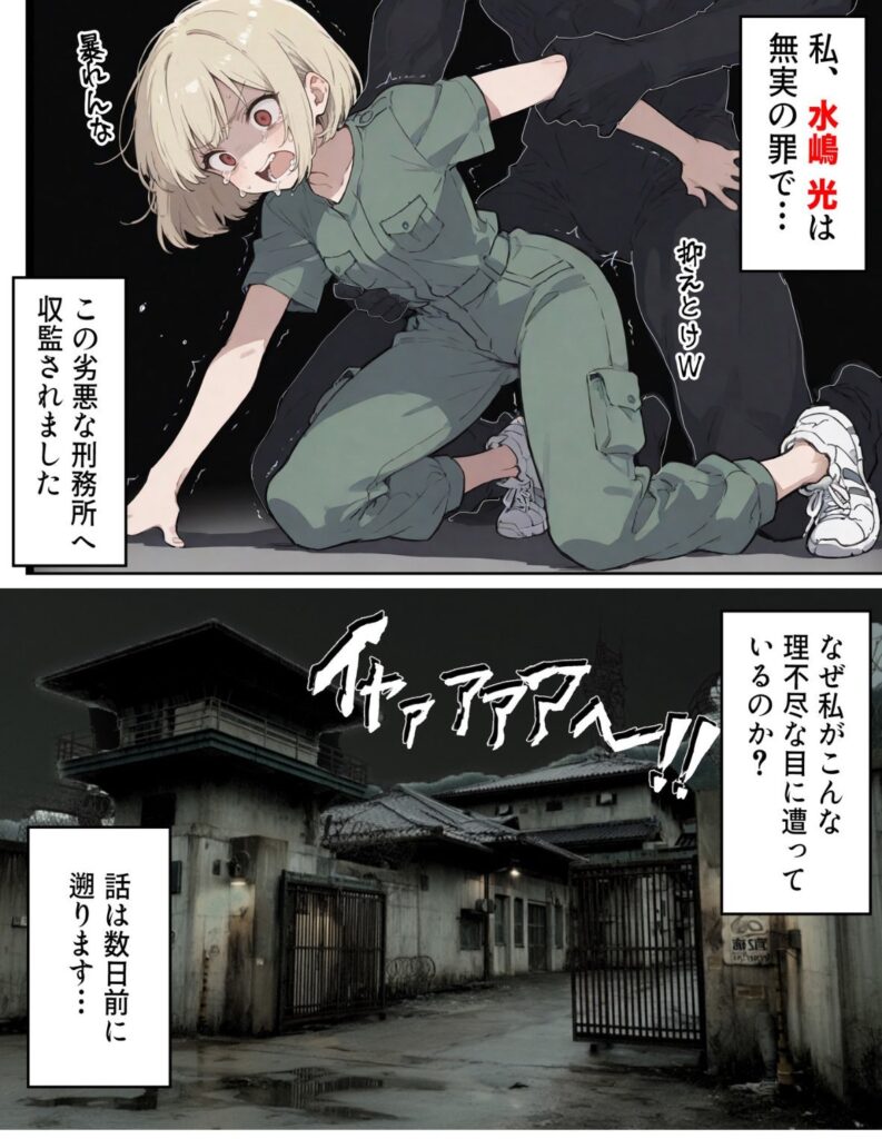 【エロ漫画】男性刑務所肉便器女 男として誤認逮捕されたOLの末路（世田パイ）【d_639420】 | 抜ける無料エロ漫画