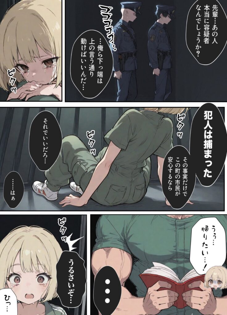 【エロ漫画】男性刑務所肉便器女 男として誤認逮捕されたOLの末路（世田パイ）【d_639420】 | 抜ける無料エロ漫画