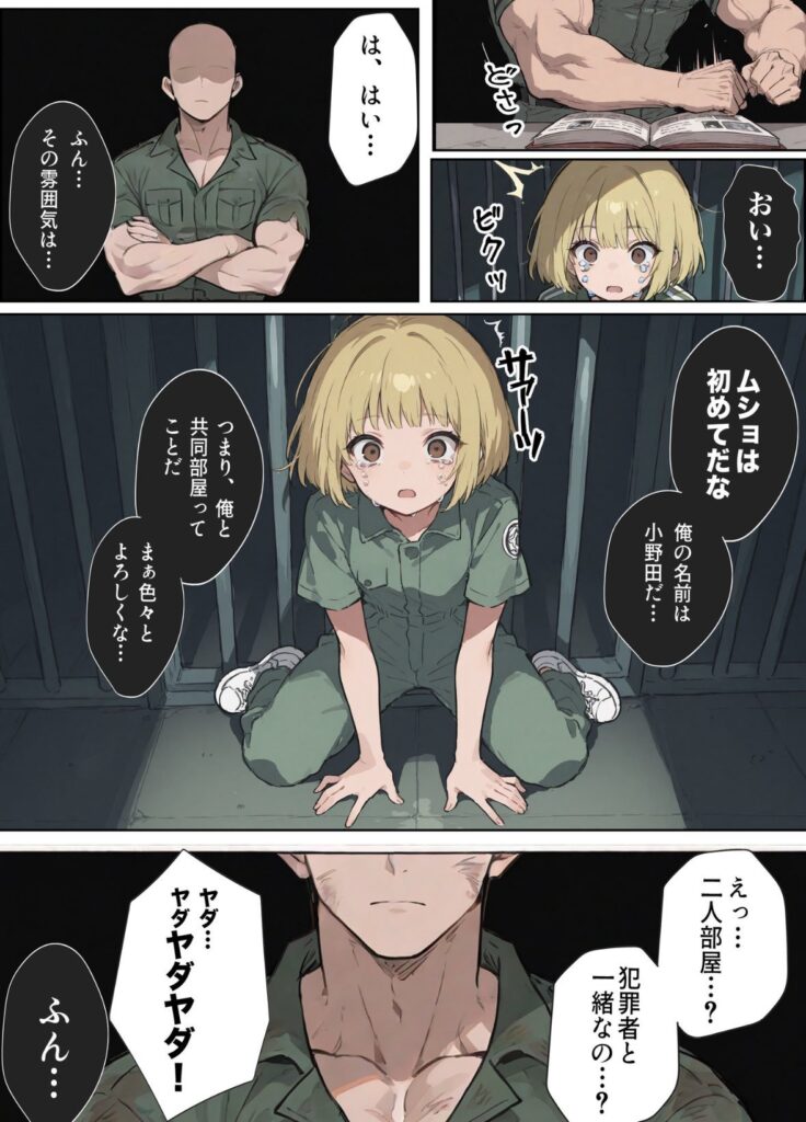 【エロ漫画】男性刑務所肉便器女 男として誤認逮捕されたOLの末路（世田パイ）【d_639420】 | 抜ける無料エロ漫画