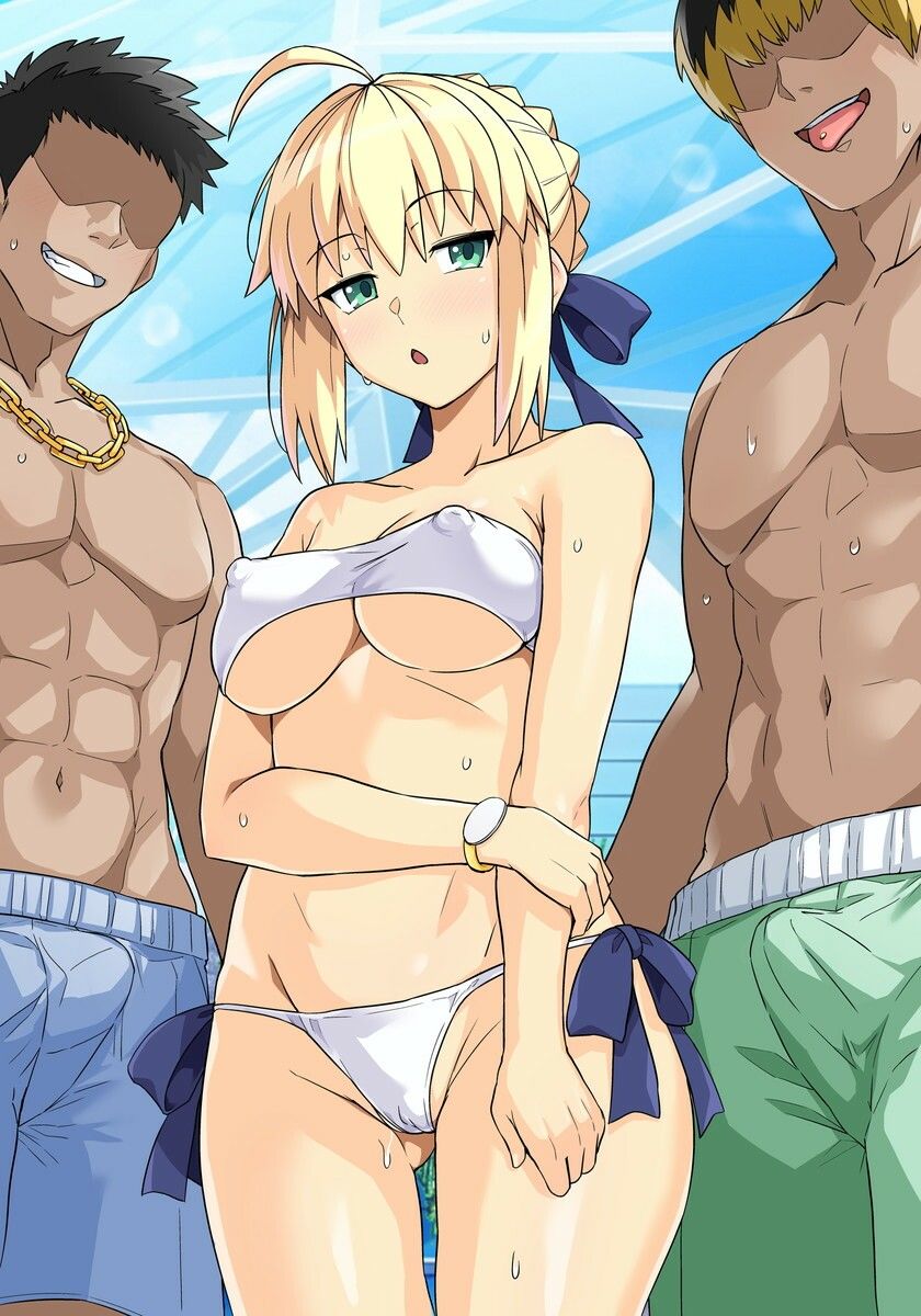 【エロ漫画】セイバーさん ヤリモクナンパ待ち プール編 (おまけミニCG集つき)(haruhisky)【d_656682】 【エロ漫画】セイバーさん ヤリモクナンパ待ち プール編 (おまけミニCG集つき)(haruhisky)【d_656682】 | 抜ける無料エロ漫画
