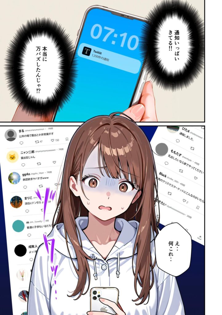 【エロ漫画】水着ユ○バ -承認欲求モンスターJDが、水着ユ○バでSNS炎上を切っ掛けにネット公開SEXした話-（うさぎアトリエ）【d_715307】 | 抜ける無料エロ漫画