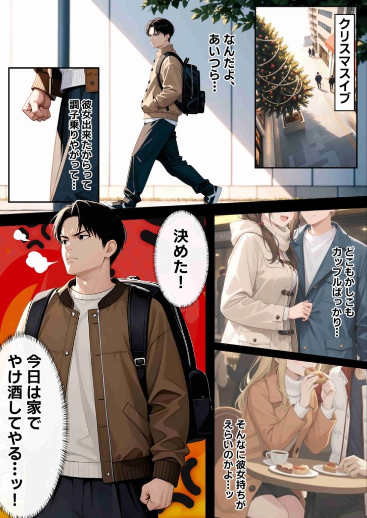 【エロ漫画】 サンタさんにお願いしたら、あざと系お姉さんが届いた・・！！（妄想体験コミック@MTコミック）【d_716571】 | 抜ける無料エロ漫画