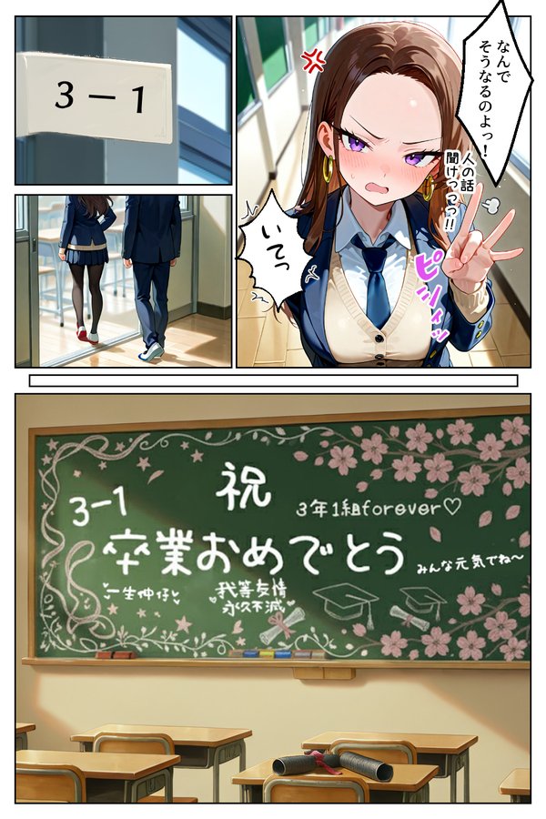 【エロ漫画】強気だけど実はチョロすぎる幼馴染ギャルー卒業・妊娠編ー（イチャラブ堂）【d_621206】 | 抜ける無料エロ漫画