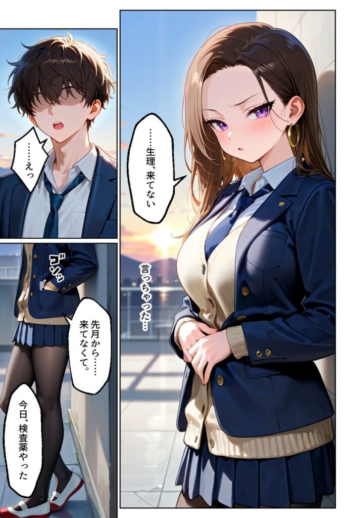 【エロ漫画】強気だけど実はチョロすぎる幼馴染ギャルー卒業・妊娠編ー（イチャラブ堂）【d_621206】 | 抜ける無料エロ漫画