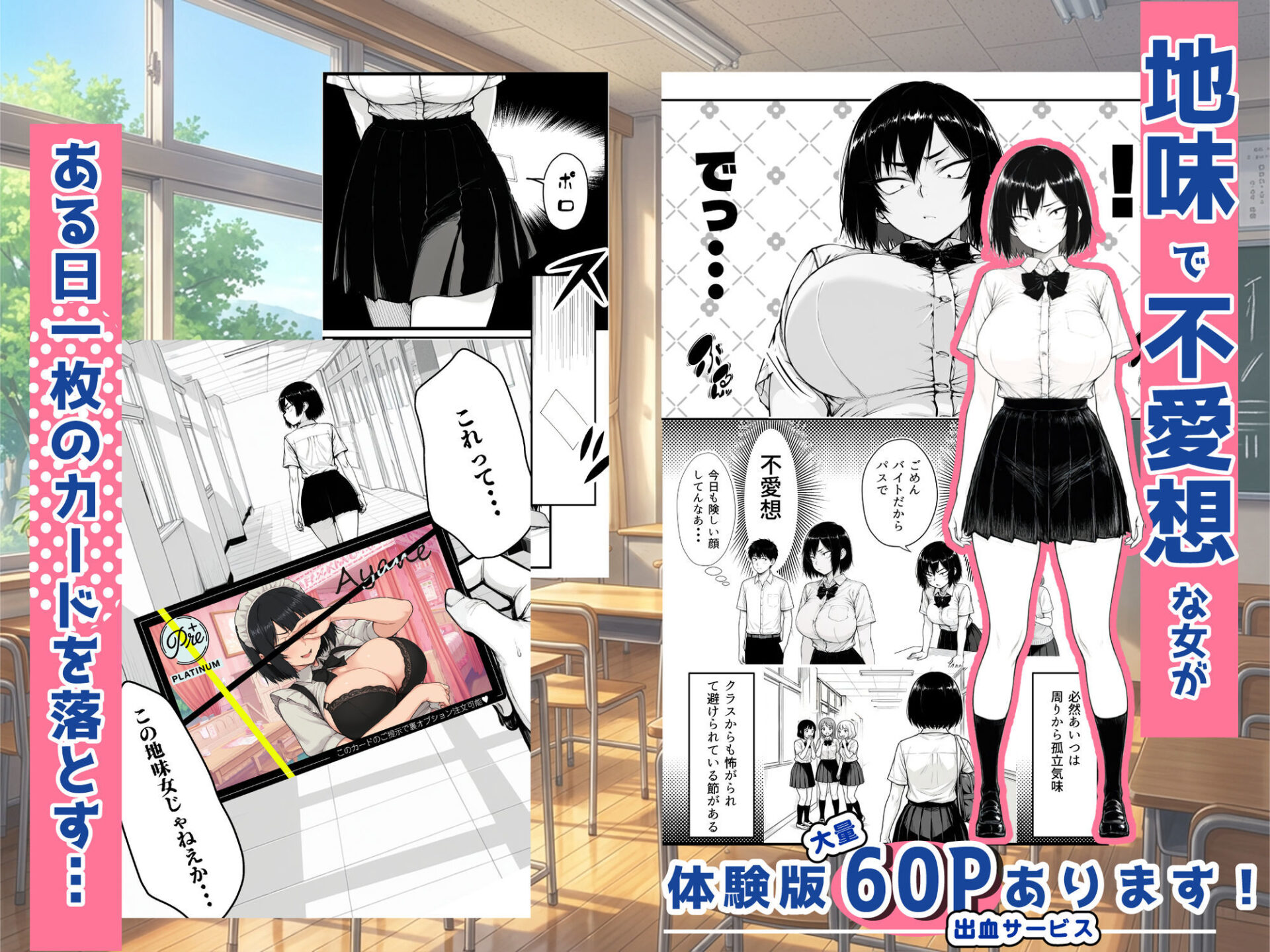 【エロ漫画】地味なクラスメイトがコンカフェ店員！？くっそドハマりして散財してしまった件（あいさつ）【d_709714】 | 抜ける無料エロ漫画