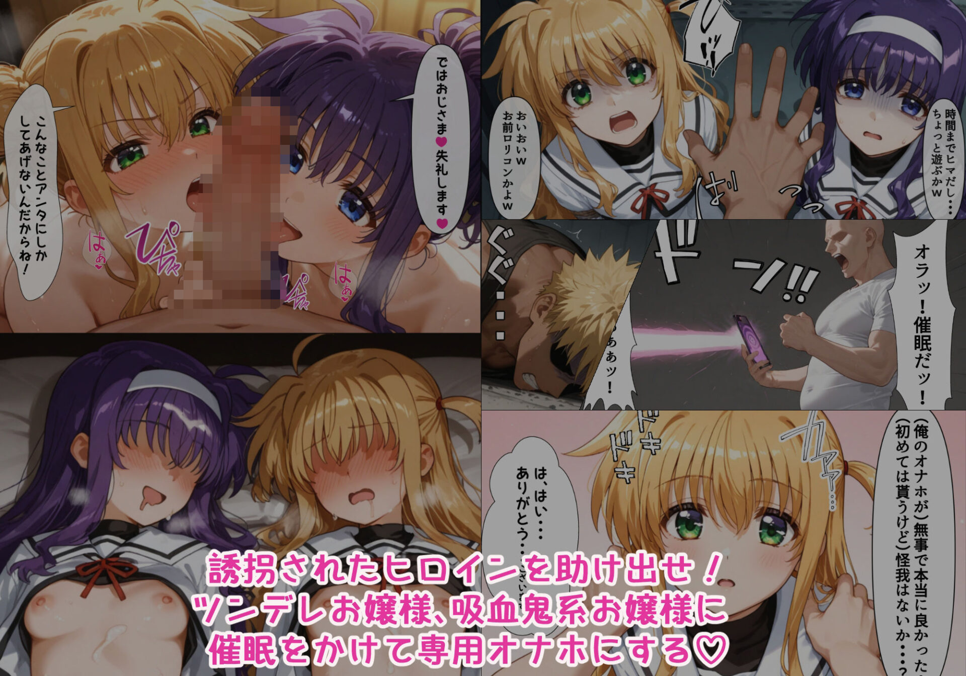 【エロ漫画】催●少女リリカル☆ハーレムパーティー 種付け☆温泉旅行全員孕ませステージ（クーネル三ダース）【d_712427】 | 抜ける無料エロ漫画