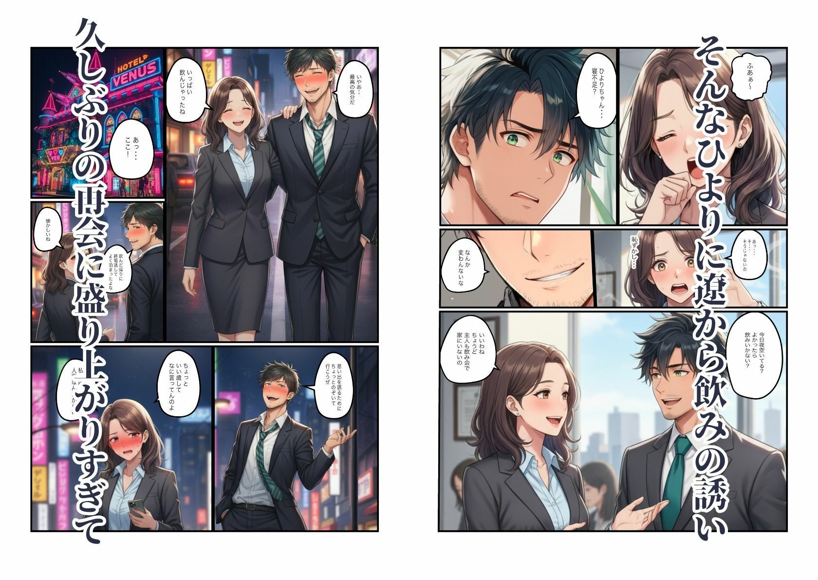 【エロ漫画】人妻の巨乳熟女（40）が元カレに寝取られ中出しセックス（すいか44）【d_712901】 | 抜ける無料エロ漫画