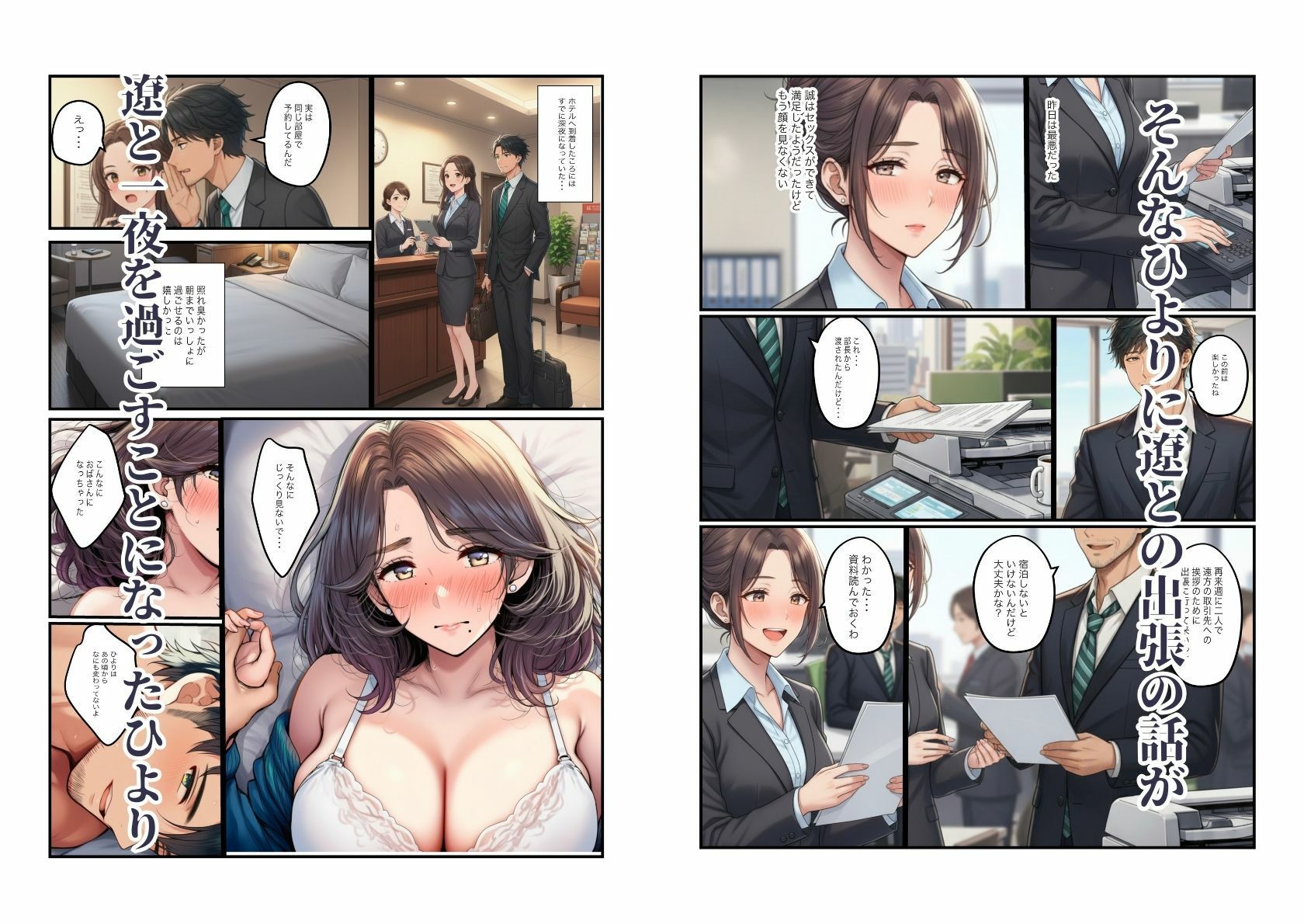 【エロ漫画】人妻の巨乳熟女（40）が元カレに寝取られ中出しセックス（すいか44）【d_712901】 | 抜ける無料エロ漫画