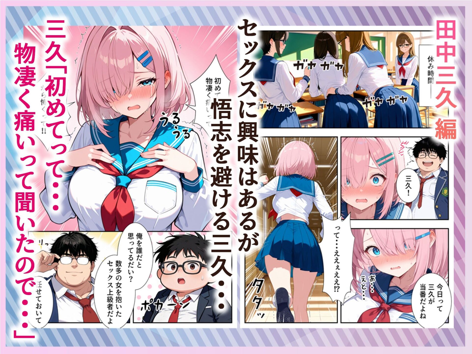 【エロ漫画】妊活ハーレム学園 〜男子が俺だけの学校！デブスでもチンモテする世界〜（だぶるクリっく）【d_714400】 | 抜ける無料エロ漫画