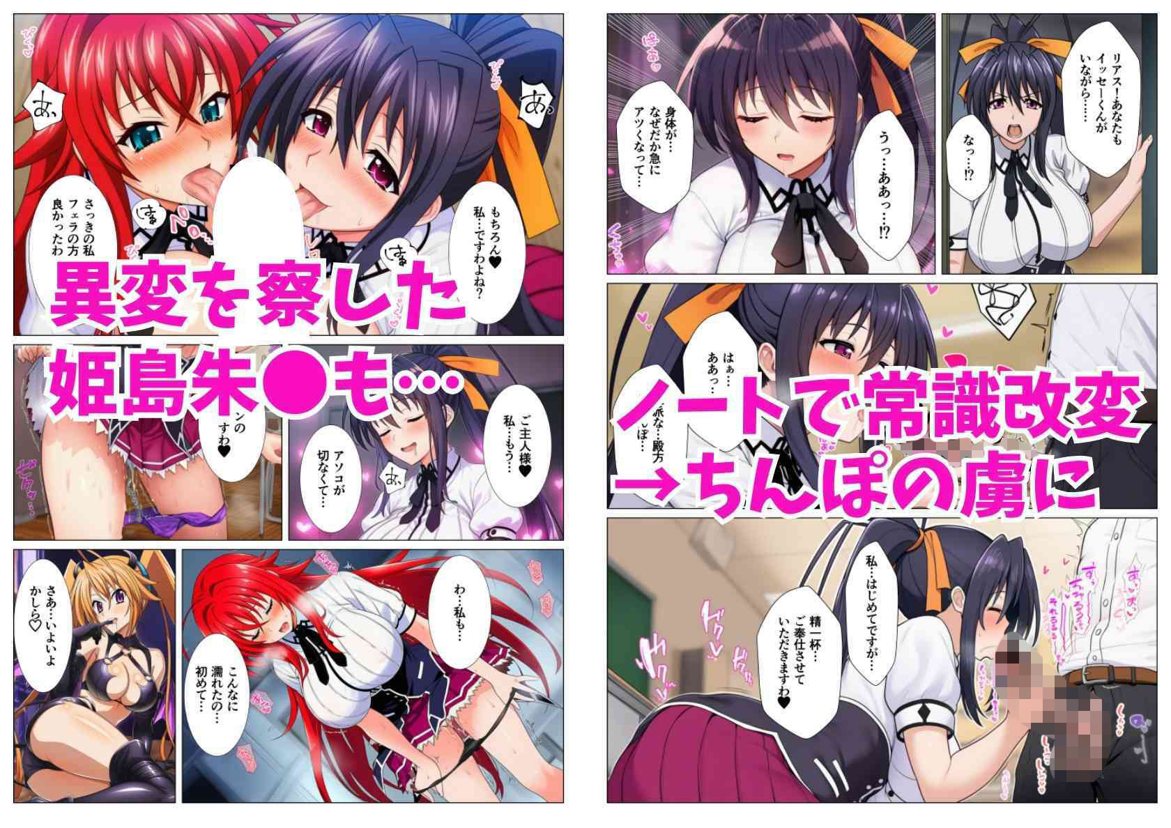【エロ漫画】催淫メスノート！ハ◯スクールD×Dヒロインの名前を書いたら強●発情（シコリの森）【d_714706】 | 抜ける無料エロ漫画