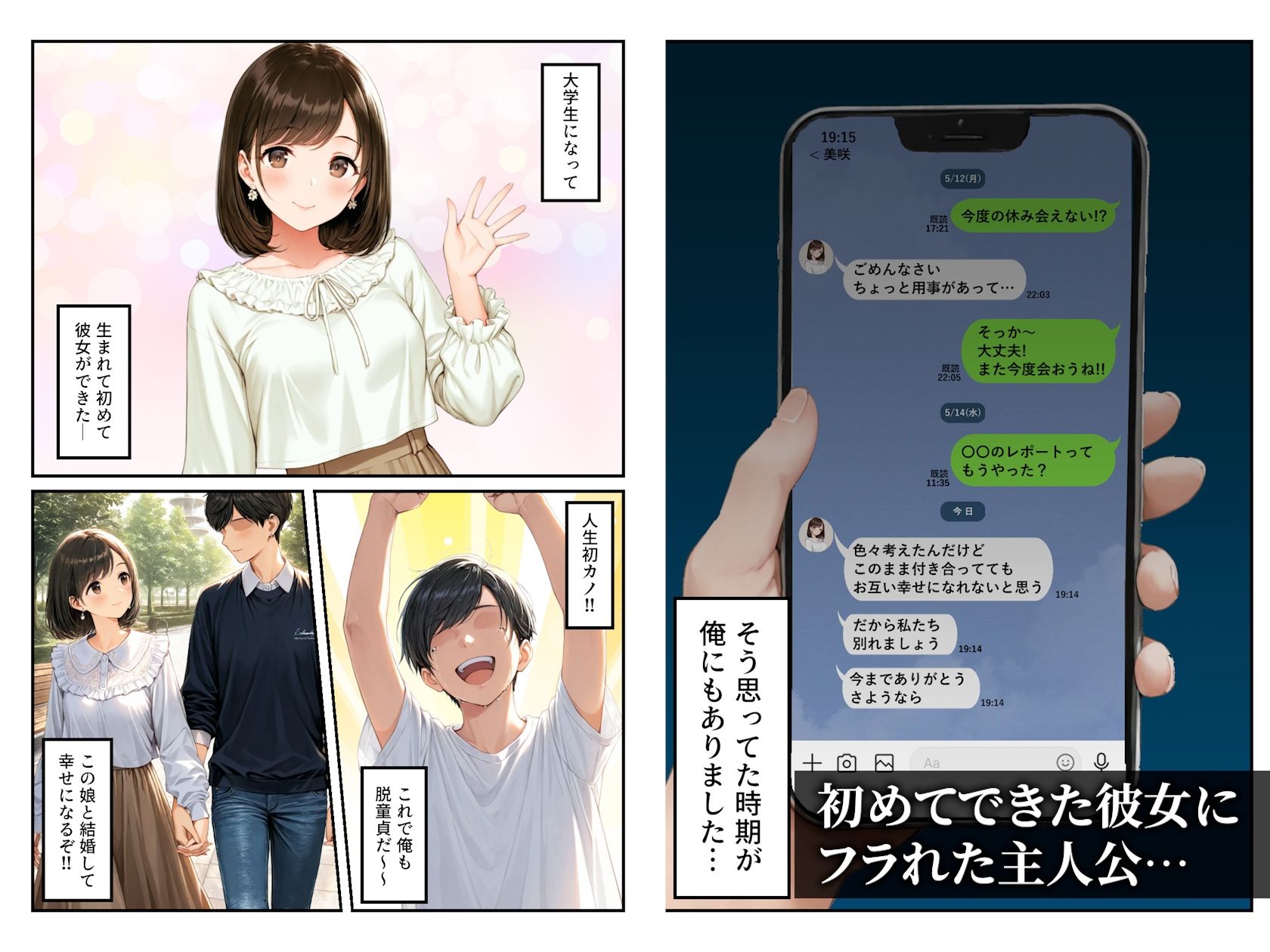 【エロ漫画】デリヘルで来た女性が童貞のデカちんこで発情する巨乳淫乱人妻だったので何度も何度も中出ししてしまった件（なんのこっ茶本舗）【d_714933】 | 抜ける無料エロ漫画