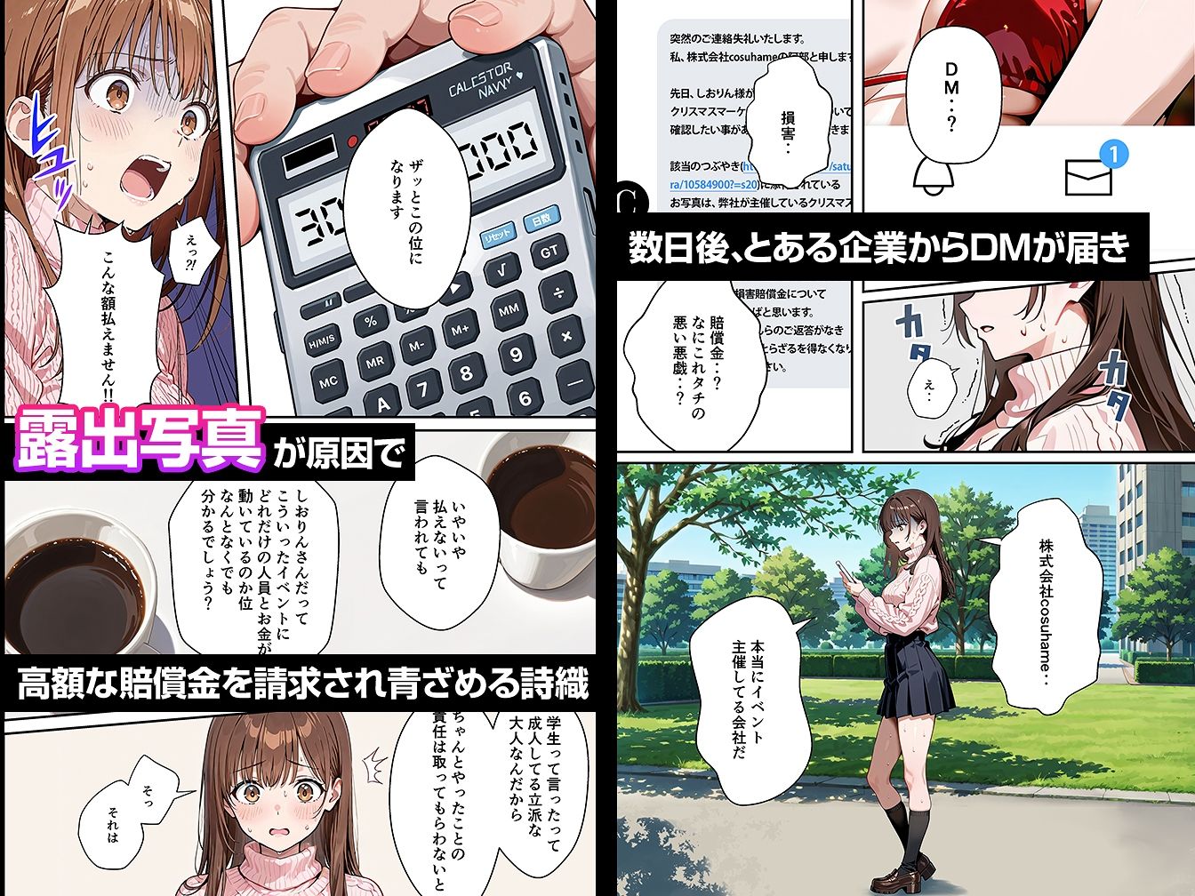 【エロ漫画】水着ユ○バ -承認欲求モンスターJDが、水着ユ○バでSNS炎上を切っ掛けにネット公開SEXした話-（うさぎアトリエ）【d_715307】 | 抜ける無料エロ漫画