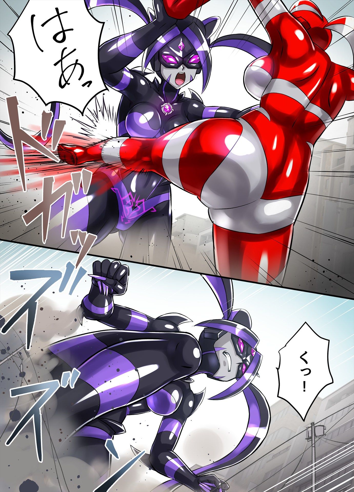 【エロ漫画】アルティメットレナ 第6話 決戦！VSアルティメットニナ！（変画屋）【d_716440】 | 抜ける無料エロ漫画