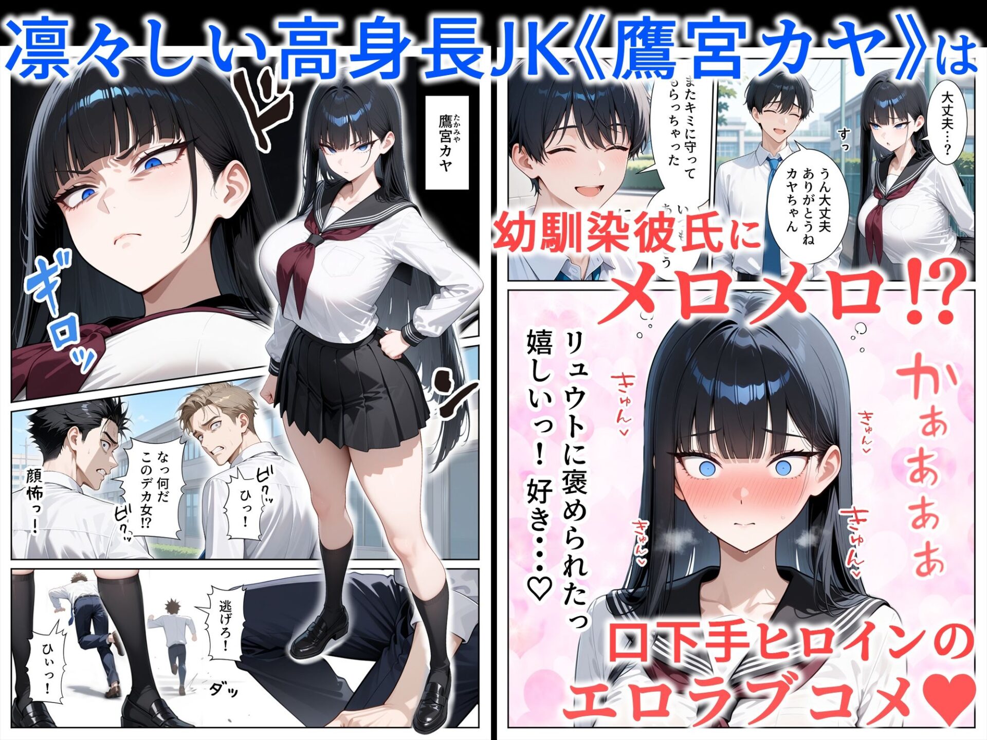 【エロ漫画】口下手なJ◯彼女の発情セックス（ぱにぱに）【d_720383】 | 抜ける無料エロ漫画