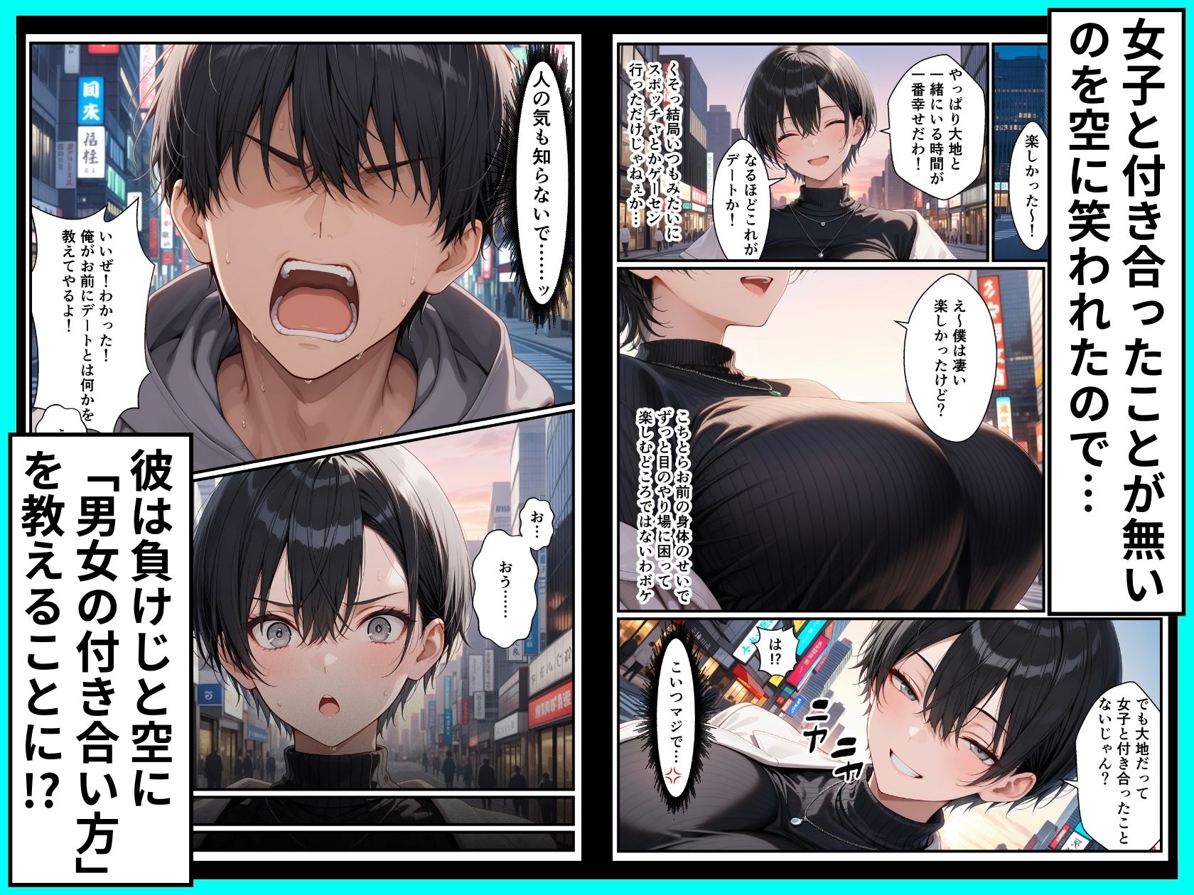 【エロ漫画】一週間後に学園の王子様な巨乳幼馴染とイチャらぶセックスする話（令和狸合戦そいやっさ）【d_720746】 | 抜ける無料エロ漫画