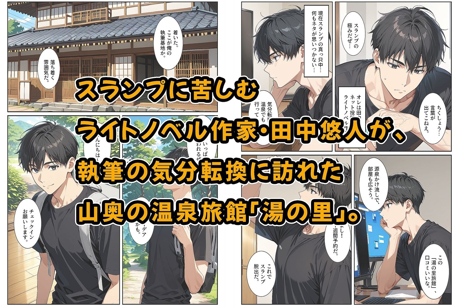 【エロ漫画】温泉宿の欲求不満な爆乳若女将は混浴露天風呂で孕ませ中出しセックスさせてくれました。（StudioSR（妹･人妻･巨乳推し））【d_721973】 | 抜ける無料エロ漫画