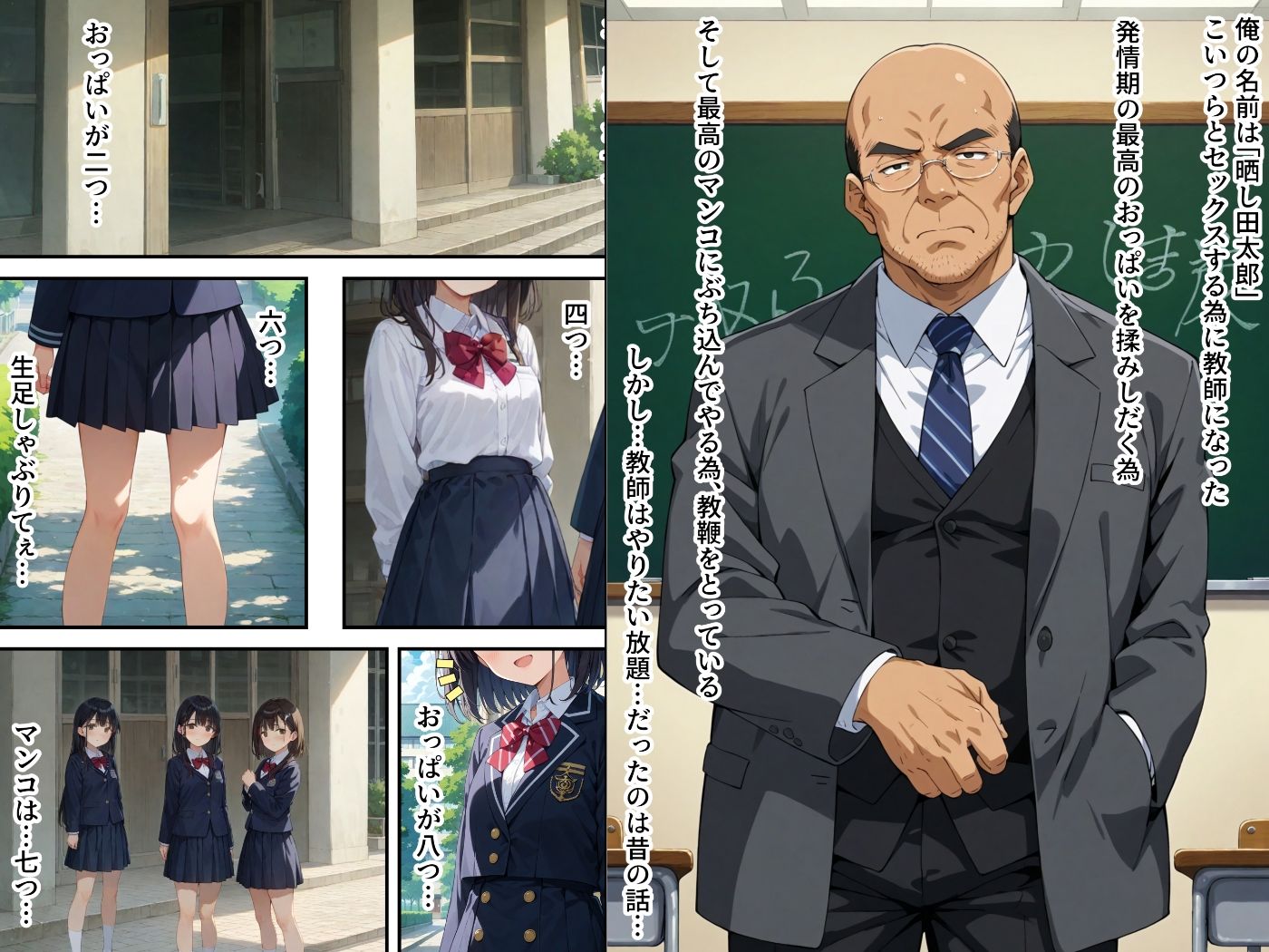 【エロ漫画】ヤリチン教師の餌食になる発情期ヒロインズ総集編（羞恥露出研究所）【d_723474】 | 抜ける無料エロ漫画