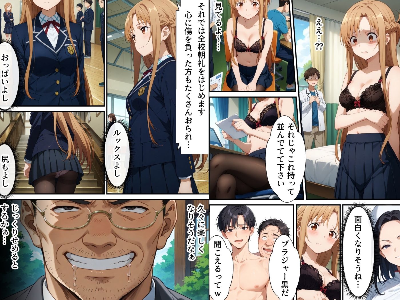 【エロ漫画】ヤリチン教師の餌食になる発情期ヒロインズ総集編（羞恥露出研究所）【d_723474】 | 抜ける無料エロ漫画