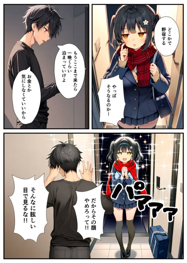 【エロ漫画】セックスが嫌いなジト目TS家出少女が一晩でメス堕ちする話（悪魔ほろほろ）【d_613047】 | 抜ける無料エロ漫画