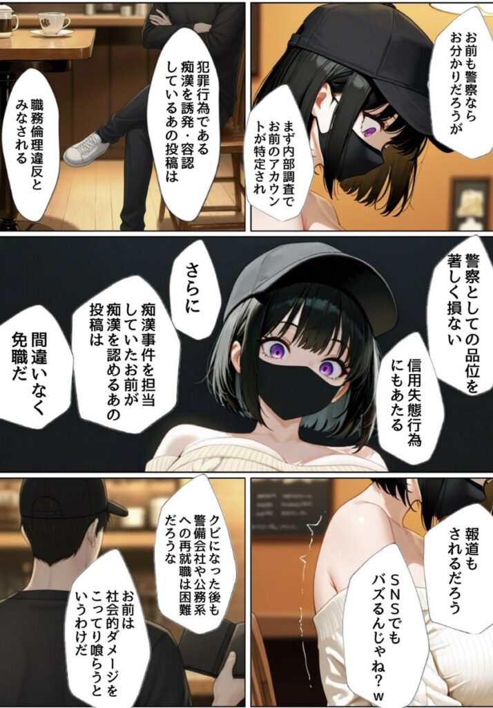 【エロ漫画】強気な裏アカ警察官、潮だくセックスで二か月後に分からされる話（ぐれーぞーん）【d_710010】 | 抜ける無料エロ漫画