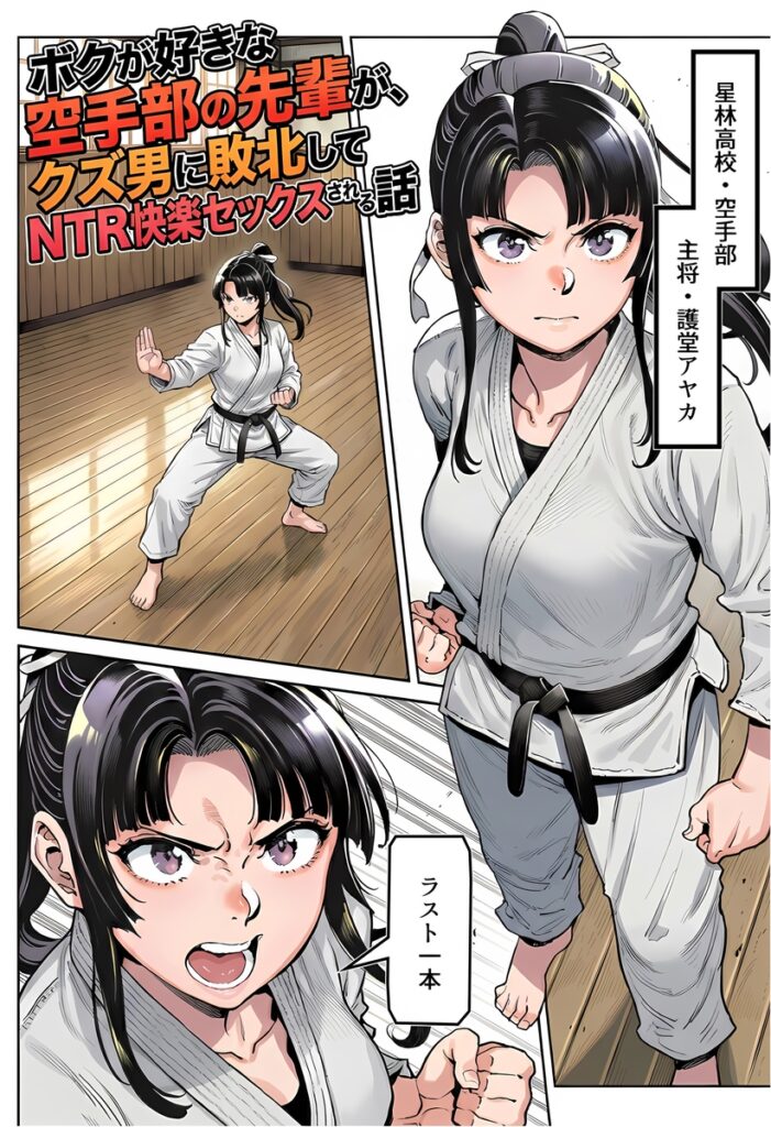 【エロ漫画】ボクが好きな空手部の先輩が、クズ男に敗北してNTR快楽セックスされる話（アスカ・ラガンヴァール三世）【d_715979】 | 抜ける無料エロ漫画