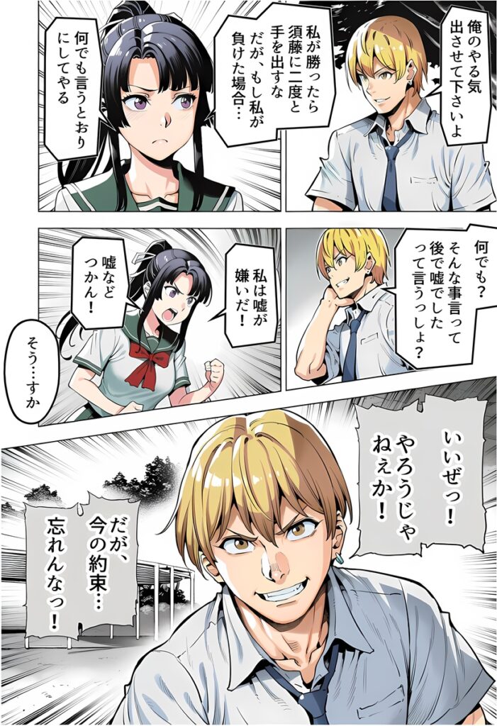 【エロ漫画】ボクが好きな空手部の先輩が、クズ男に敗北してNTR快楽セックスされる話（アスカ・ラガンヴァール三世）【d_715979】 | 抜ける無料エロ漫画