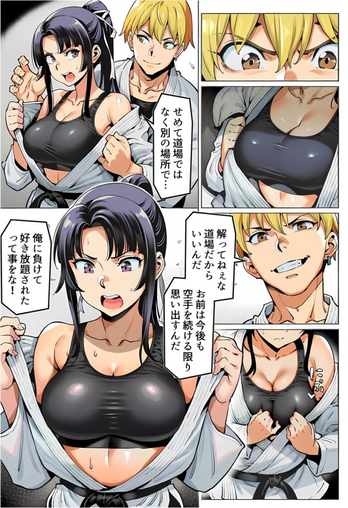 【エロ漫画】ボクが好きな空手部の先輩が、クズ男に敗北してNTR快楽セックスされる話（アスカ・ラガンヴァール三世）【d_715979】 | 抜ける無料エロ漫画